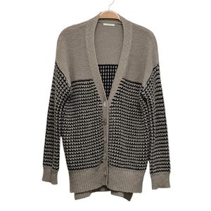 Pleione Chunky Knit Heavy Slouchy Button Down Cardigan Small